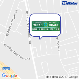 Металопласт на мапі Металопласт на мапі
