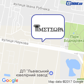 Метеора на карте