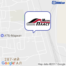Метропласт на мапі Метропласт на мапі
