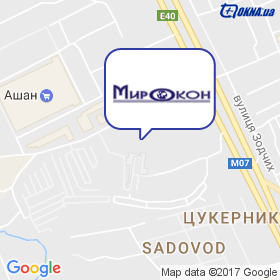 Мірокон на мапі Мірокон на мапі