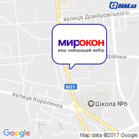 МирОкон на мапі МирОкон на мапі