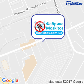 Фабрика москітних сіток на мапі Фабрика москітних сіток на мапі