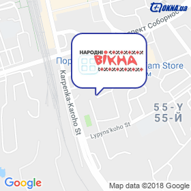 Narodni vikna TM on the map Narodni vikna TM on the map