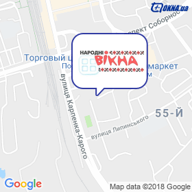 Народні вікна ТМ на карте Народні вікна ТМ на карте