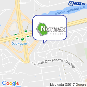Номекс-Украина на карте Номекс-Украина на карте