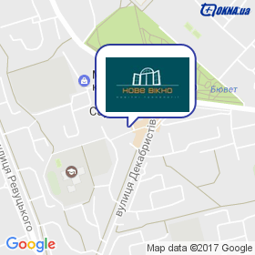 НОВЕ ВІКНО на мапі НОВЕ ВІКНО на мапі