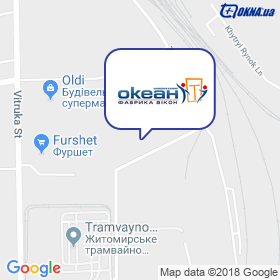 Okean on the map Okean on the map