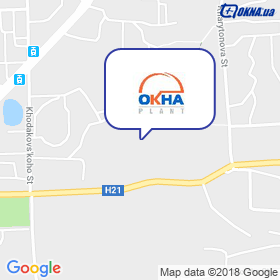 OKNA PLANT on the map OKNA PLANT on the map