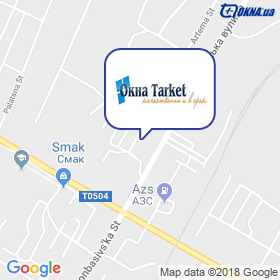 Okna Tarket on the map Okna Tarket on the map