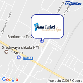 Вікна Таркет на мапі Вікна Таркет на мапі