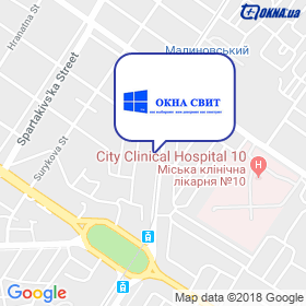 Okna Svyt on the map Okna Svyt on the map