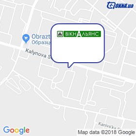 Okna Al'yans on the map Okna Al'yans on the map