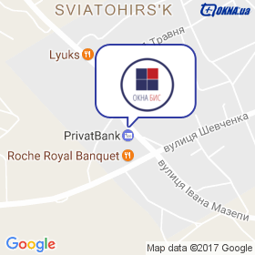 Вікна БіС на мапі Вікна БіС на мапі