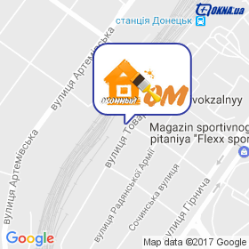 Віконний Дім на мапі Віконний Дім на мапі