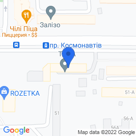 Євролюкс 68 на мапі Євролюкс 68 на мапі