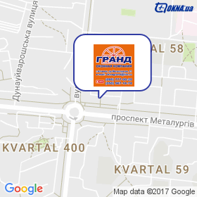 Вікна Гранд Алчевськ на мапі