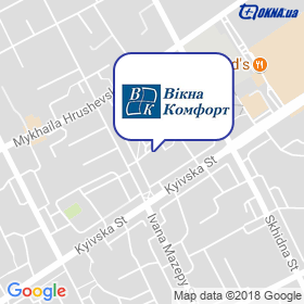 Okna Komfort on the map Okna Komfort on the map
