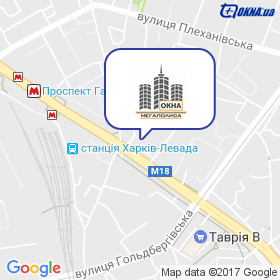 Вікна Мегаполісу на мапі Вікна Мегаполісу на мапі