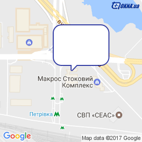 Окна Пласт на карте Окна Пласт на карте