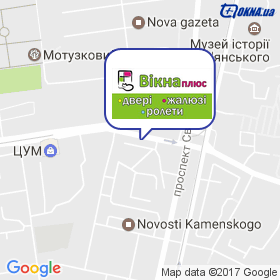 Вікна Плюс на мапі Вікна Плюс на мапі