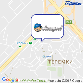 Окнапроф на мапі Окнапроф на мапі