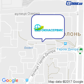 Окна Сервис на карте