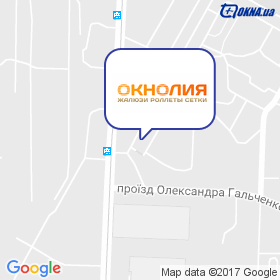 Окнолія на мапі