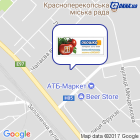 Салон Віконце в Красноперекопську на мапі Салон Віконце в Красноперекопську на мапі
