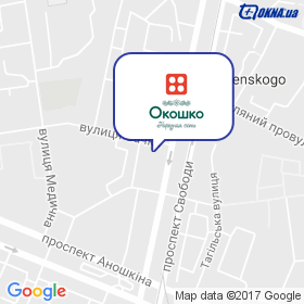 ОКОШКО на мапі ОКОШКО на мапі