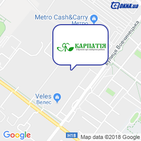 YaK Karpatiya TM on the map YaK Karpatiya TM on the map