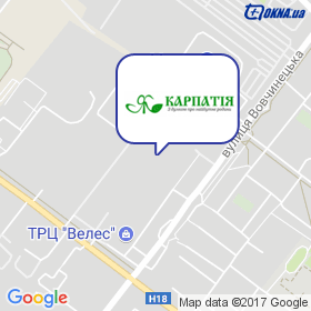 ЯК Карпатія ТМ на мапі ЯК Карпатія ТМ на мапі