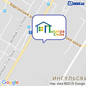 Палитра Окон на карте