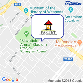 Parytet-Zaporozh'e on the map Parytet-Zaporozh'e on the map