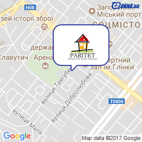 Паритет-Запоріжжя на мапі Паритет-Запоріжжя на мапі
