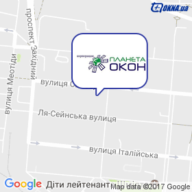 Планета окон на карте Планета окон на карте