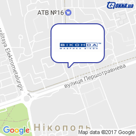 Салон Віконда в Нікополі на мапі Салон Віконда в Нікополі на мапі