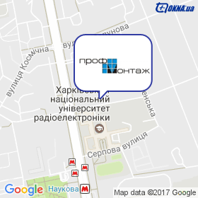 Профмонтаж на мапі Профмонтаж на мапі