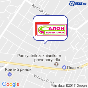 Салон Нових Вікон на мапі Салон Нових Вікон на мапі