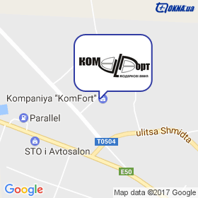 Комфорт, Оптово-роздрібна компанія на мапі Комфорт, Оптово-роздрібна компанія на мапі