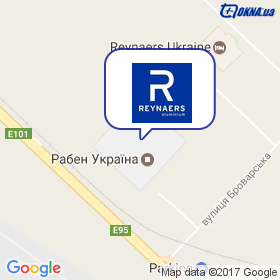 Рейнарс Україна на мапі Рейнарс Україна на мапі