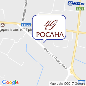 Росана на мапі Росана на мапі