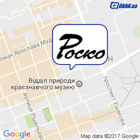 Роско ТД на мапі Роско ТД на мапі