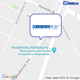 Vykonda - fyrmennyy salon h. Kyev on the map Vykonda - fyrmennyy salon h. Kyev on the map