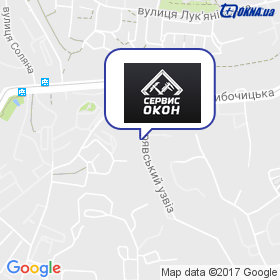 Сервіс Вікон на мапі Сервіс Вікон на мапі