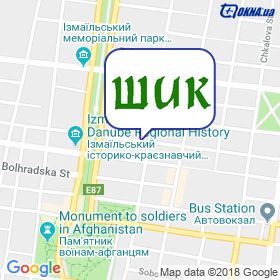 ShYK-Okna on the map ShYK-Okna on the map