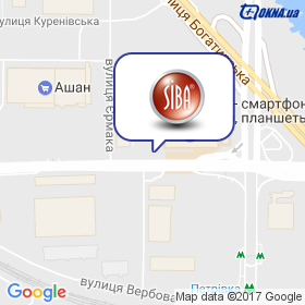 Siba-Ukraine на карте Siba-Ukraine на карте