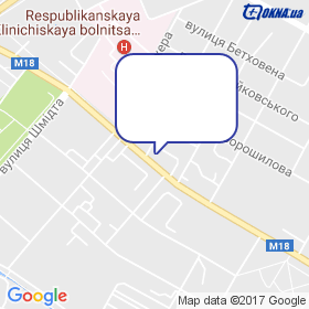 Сімферопольських вікон на мапі Сімферопольських вікон на мапі