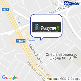 Славутич-М на мапі Славутич-М на мапі