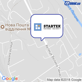 Стартек на мапі Стартек на мапі