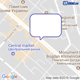 Steklohrad-Cherkassy on the map